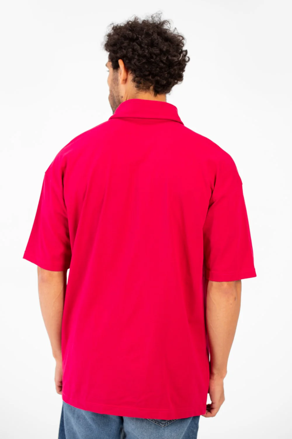Men's Polo Neck Modern Front Text Print Regular Fit Short Sleeve T-Shirt - Image 10