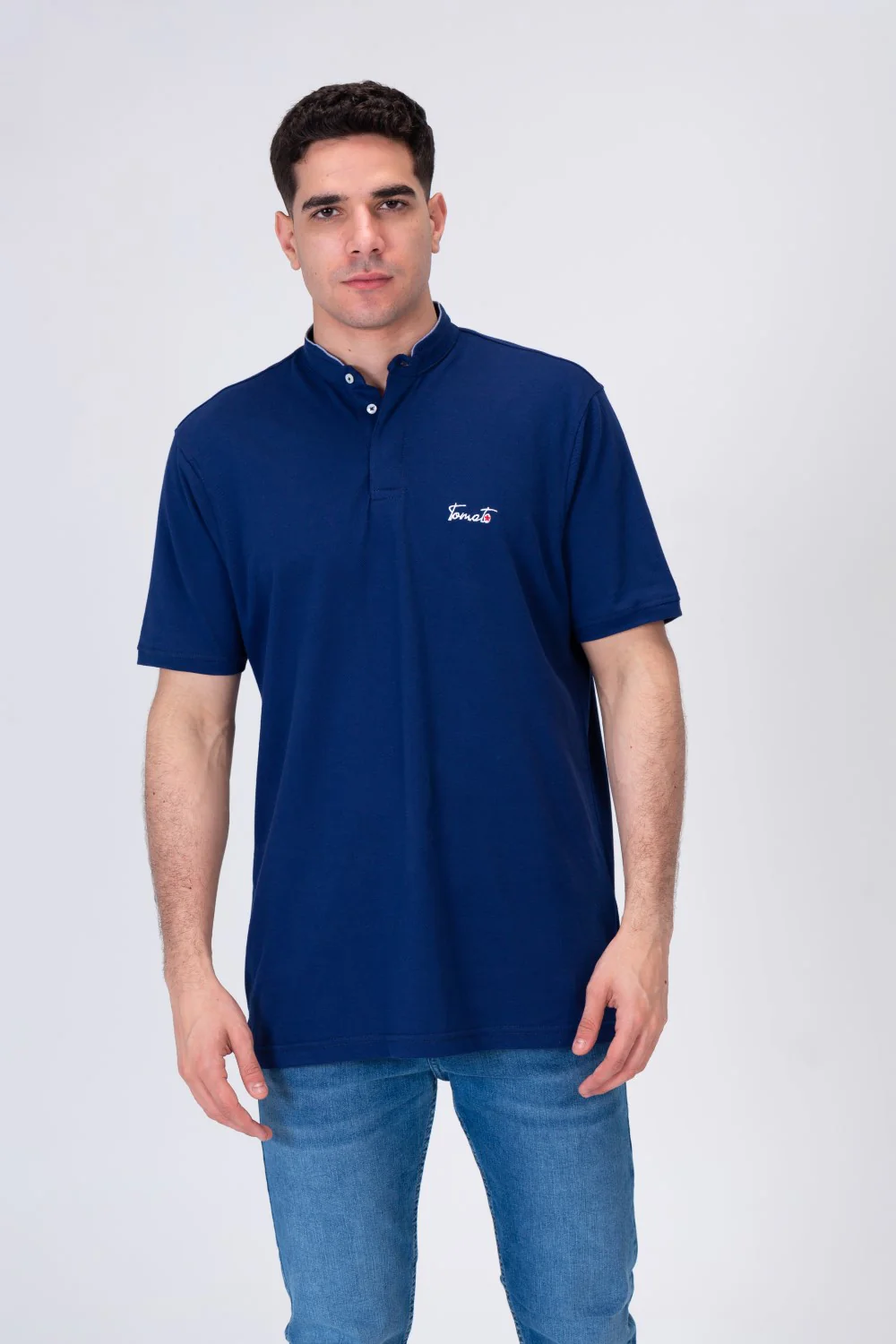 Men's Polo Regular Fit Half Sleeves T-shirt  With Tomato Badge Print - Image 12