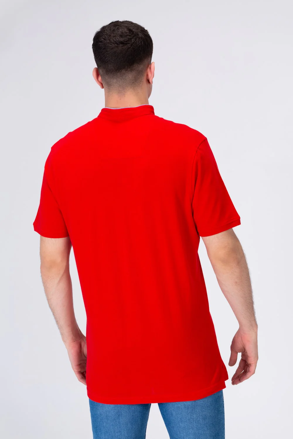 Men's Polo Regular Fit Half Sleeves T-shirt  With Tomato Badge Print - Image 14