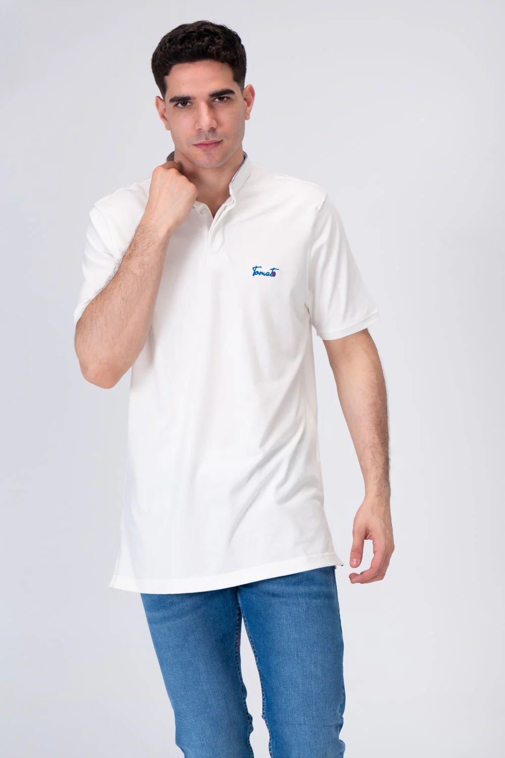 Men's Polo Regular Fit Half Sleeves T-shirt  With Tomato Badge Print - Image 27