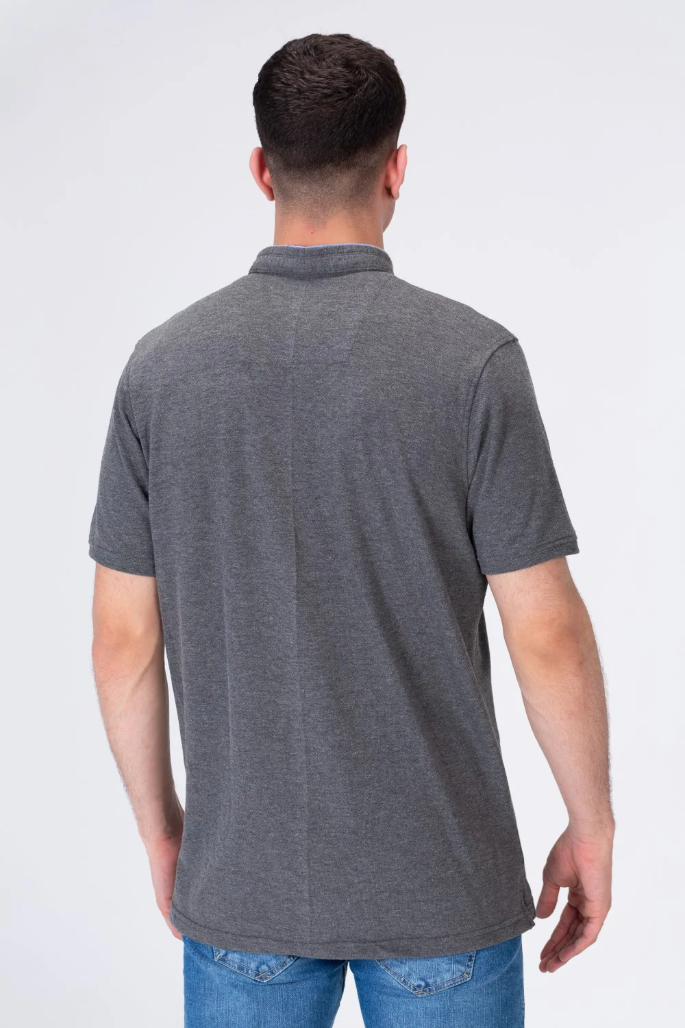 Men's Polo Regular Fit Half Sleeves T-shirt  With Tomato Badge Print - Image 8
