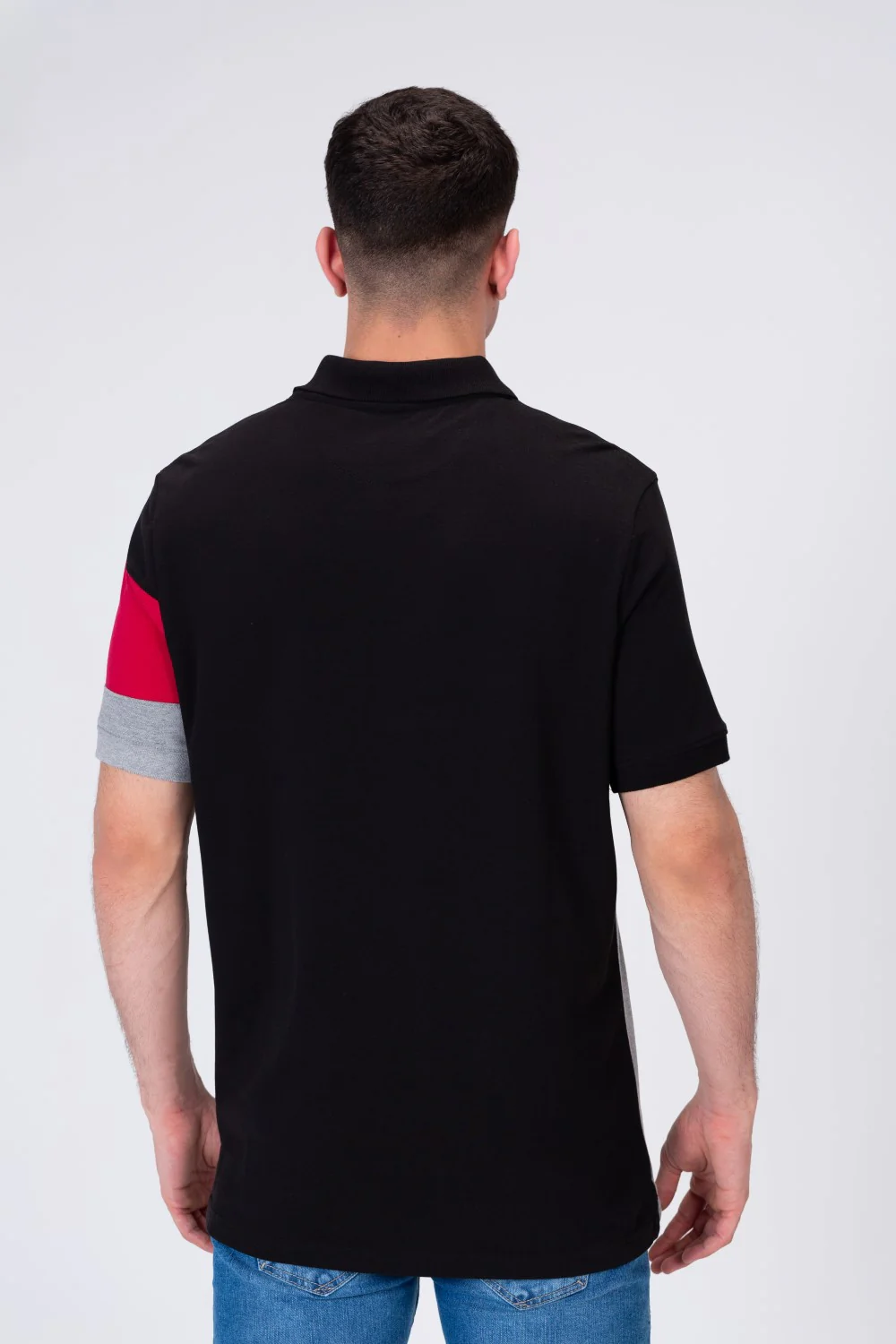 Mens Polo Regular Fit T-Shirt With Collar In Basic Colors - Image 2