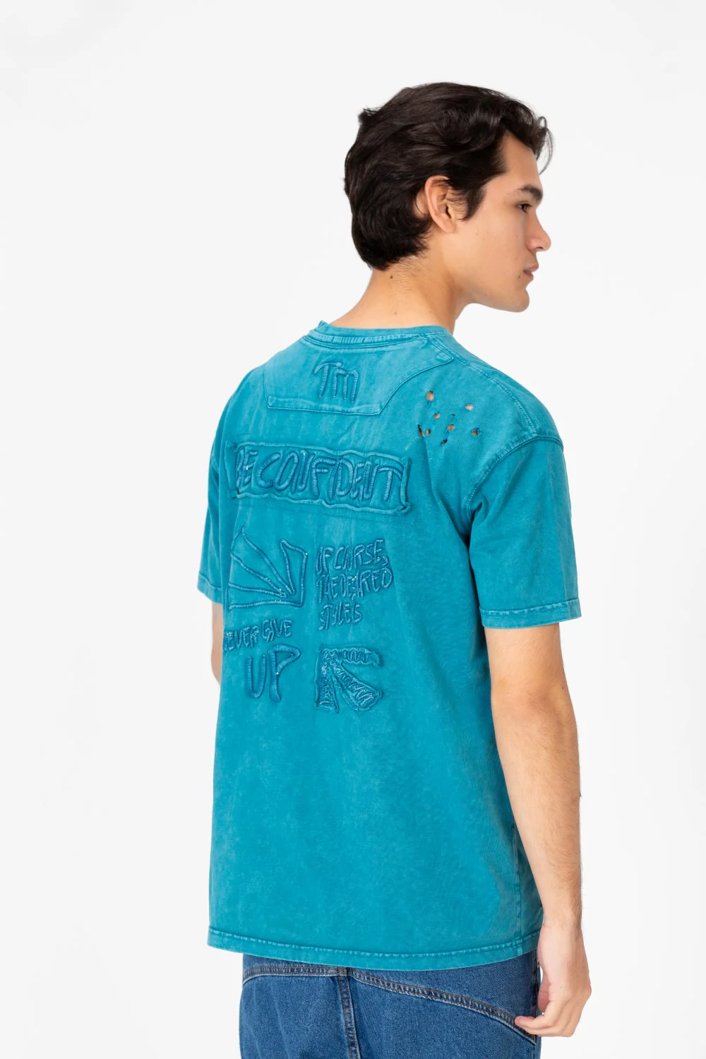 Men's Printed Crew Neck Short Sleeve T-Shirt - Image 2