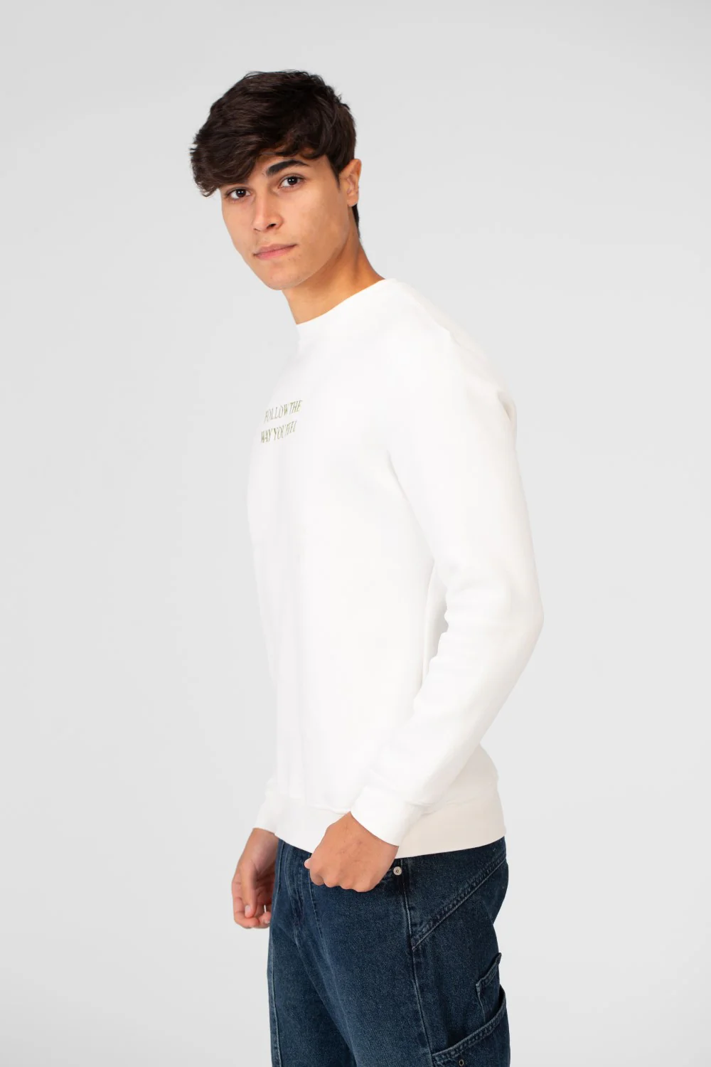 Men's Printed Crew Neck Sweatshirt - Image 11
