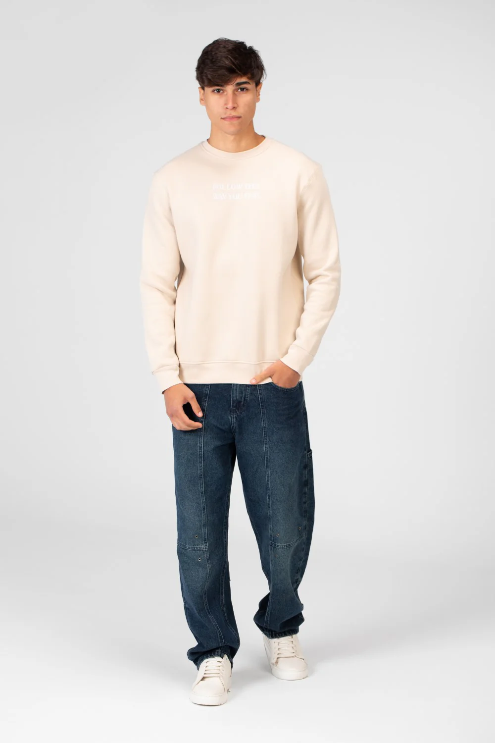 Men's Printed Crew Neck Sweatshirt - Image 4