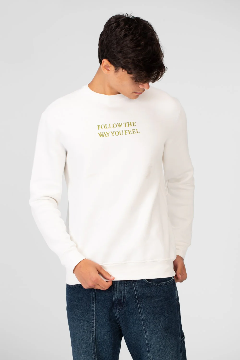 Men's Printed Crew Neck Sweatshirt - Image 9
