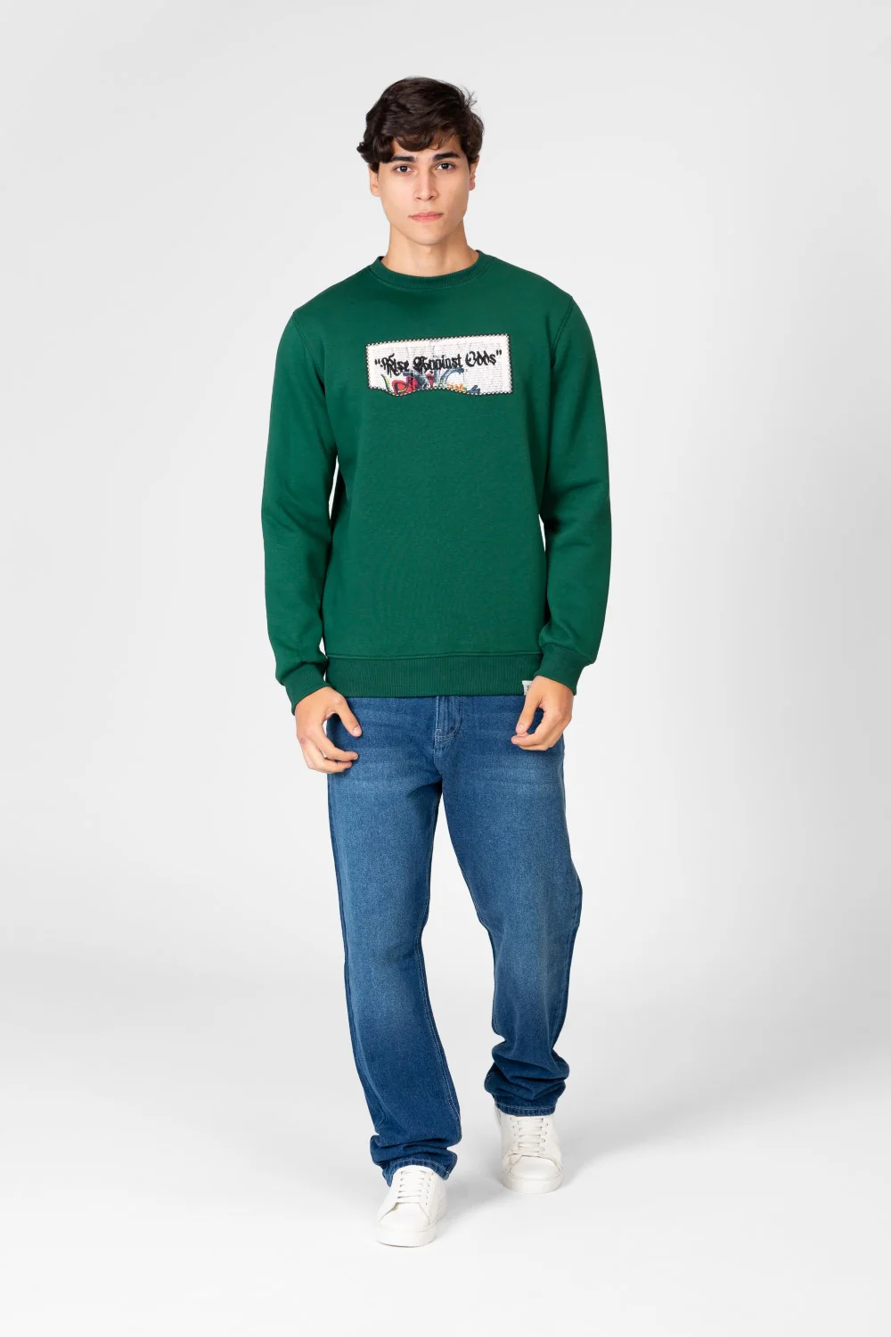 Men's Printed Crew Neck Tomato Sweatshirt - Image 4