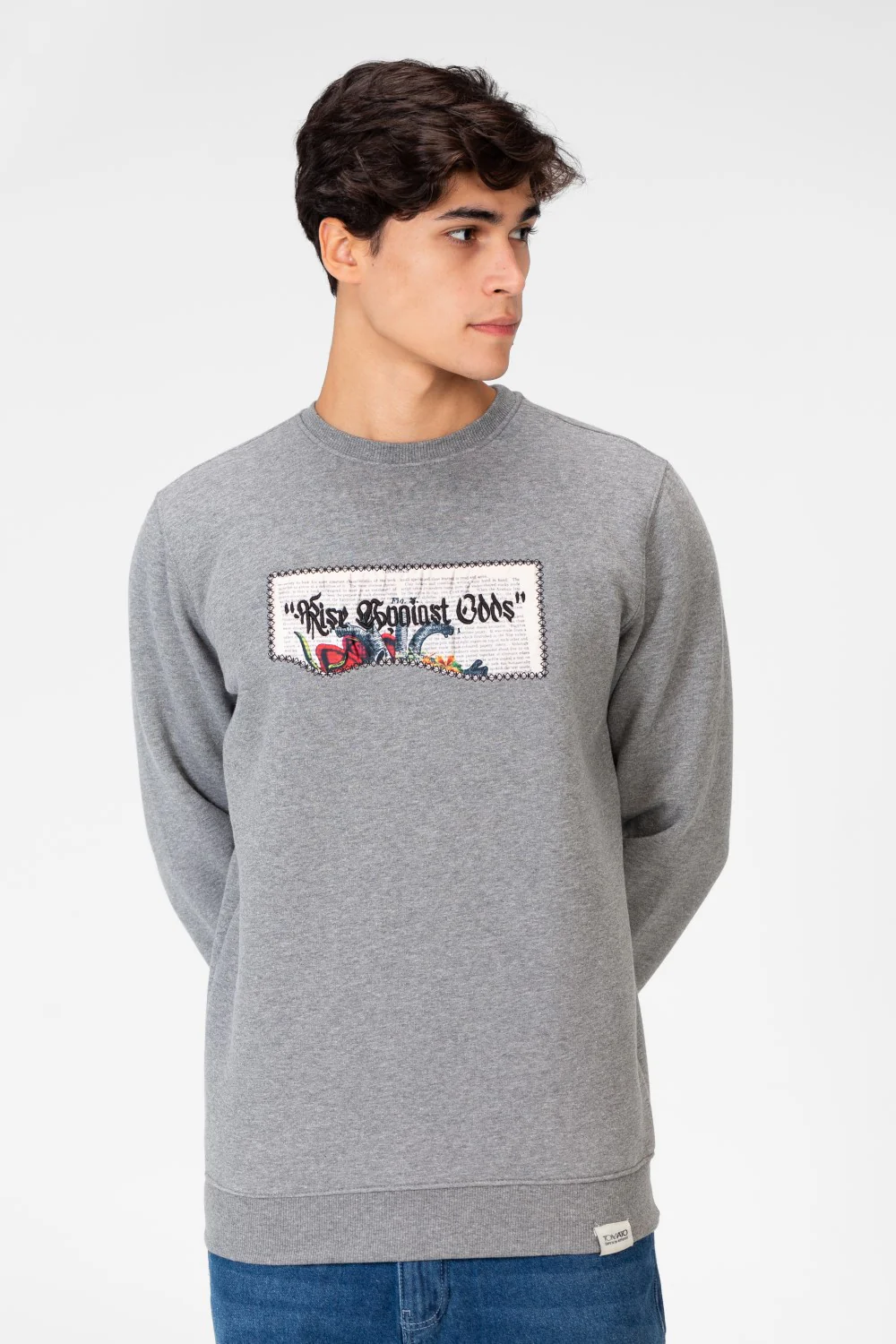 Men's Printed Crew Neck Tomato Sweatshirt - Image 5