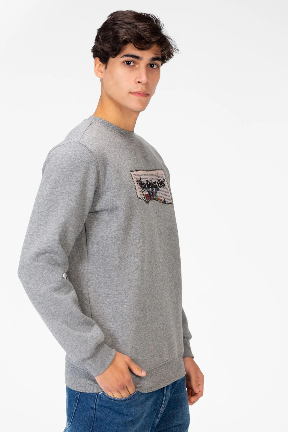 Men's Printed Crew Neck Tomato Sweatshirt - Image 7