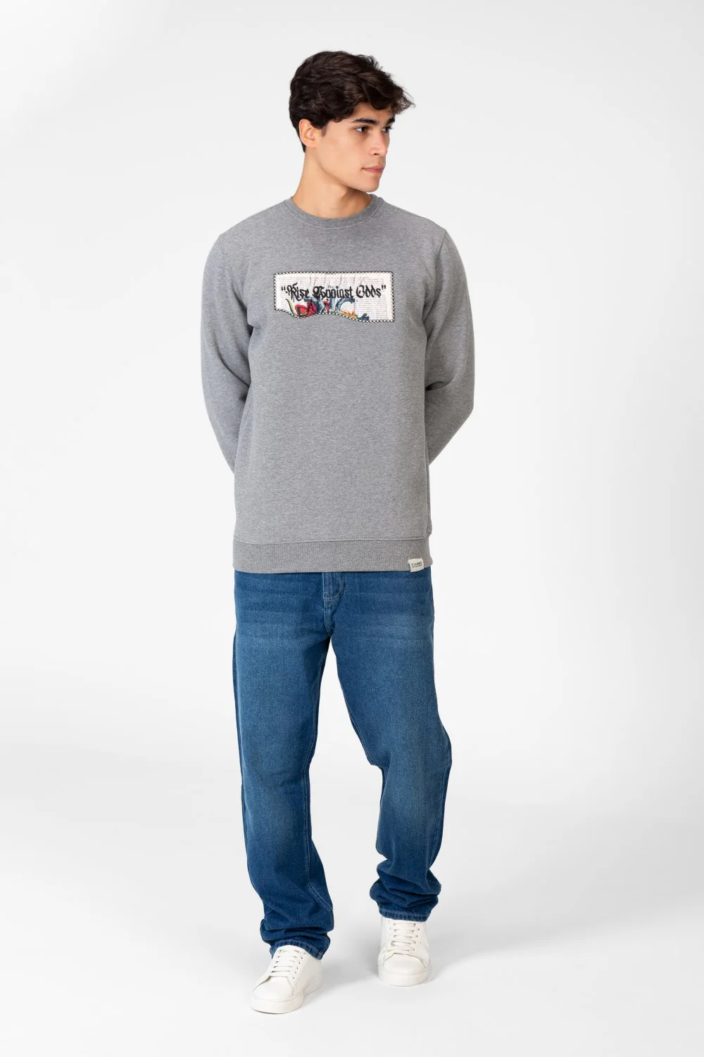 Men's Printed Crew Neck Tomato Sweatshirt - Image 8