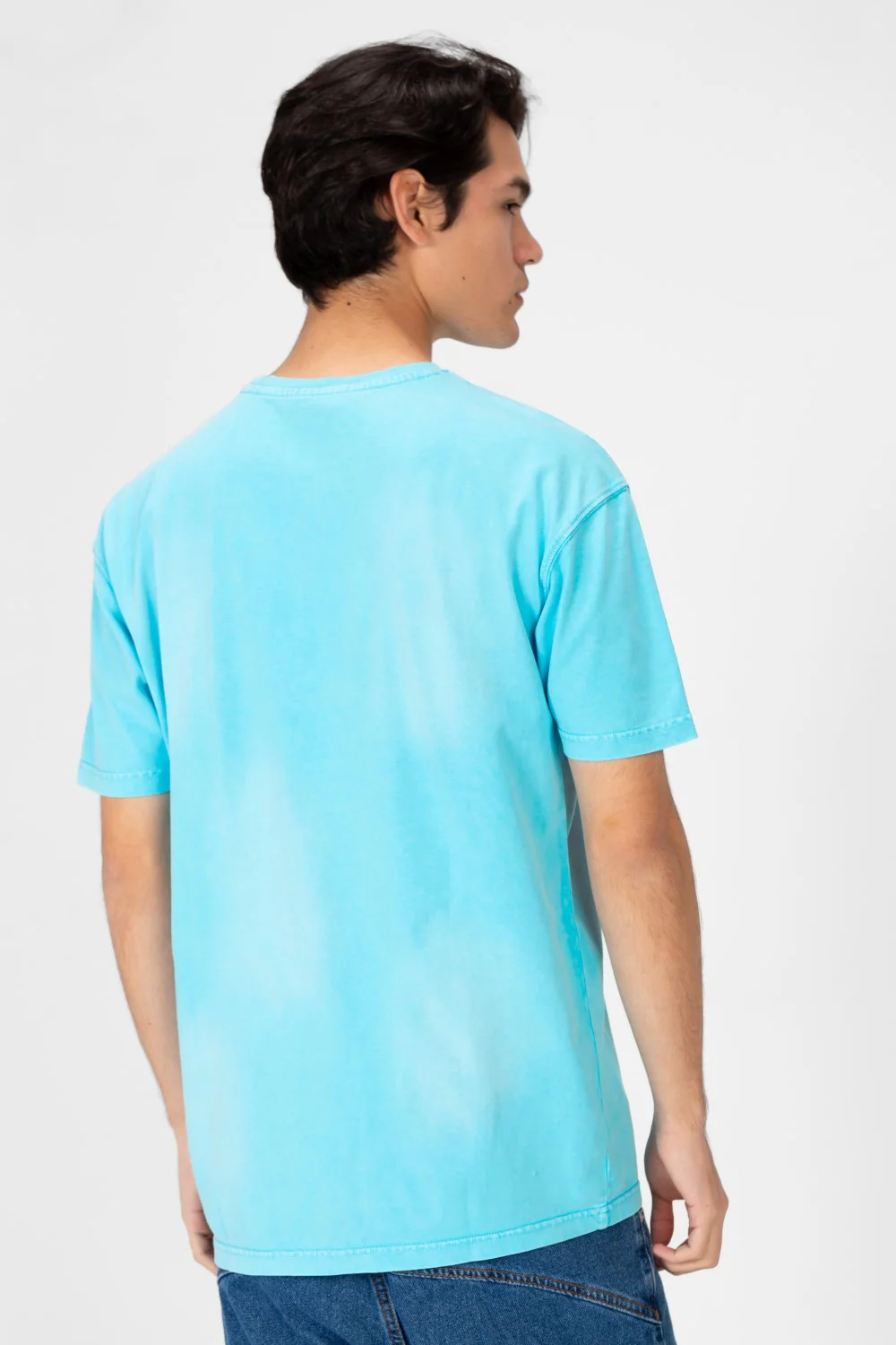 Men's Printed Half Sleeve Oversized Washed T-shirt - Image 10