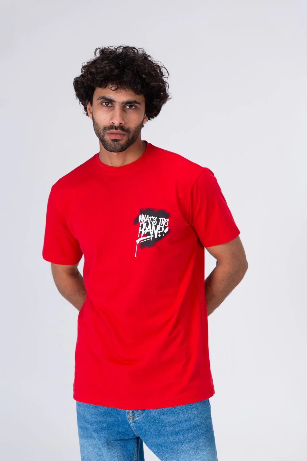 Mens Printed Half Sleeve T-shirt Made Of Cotton Material