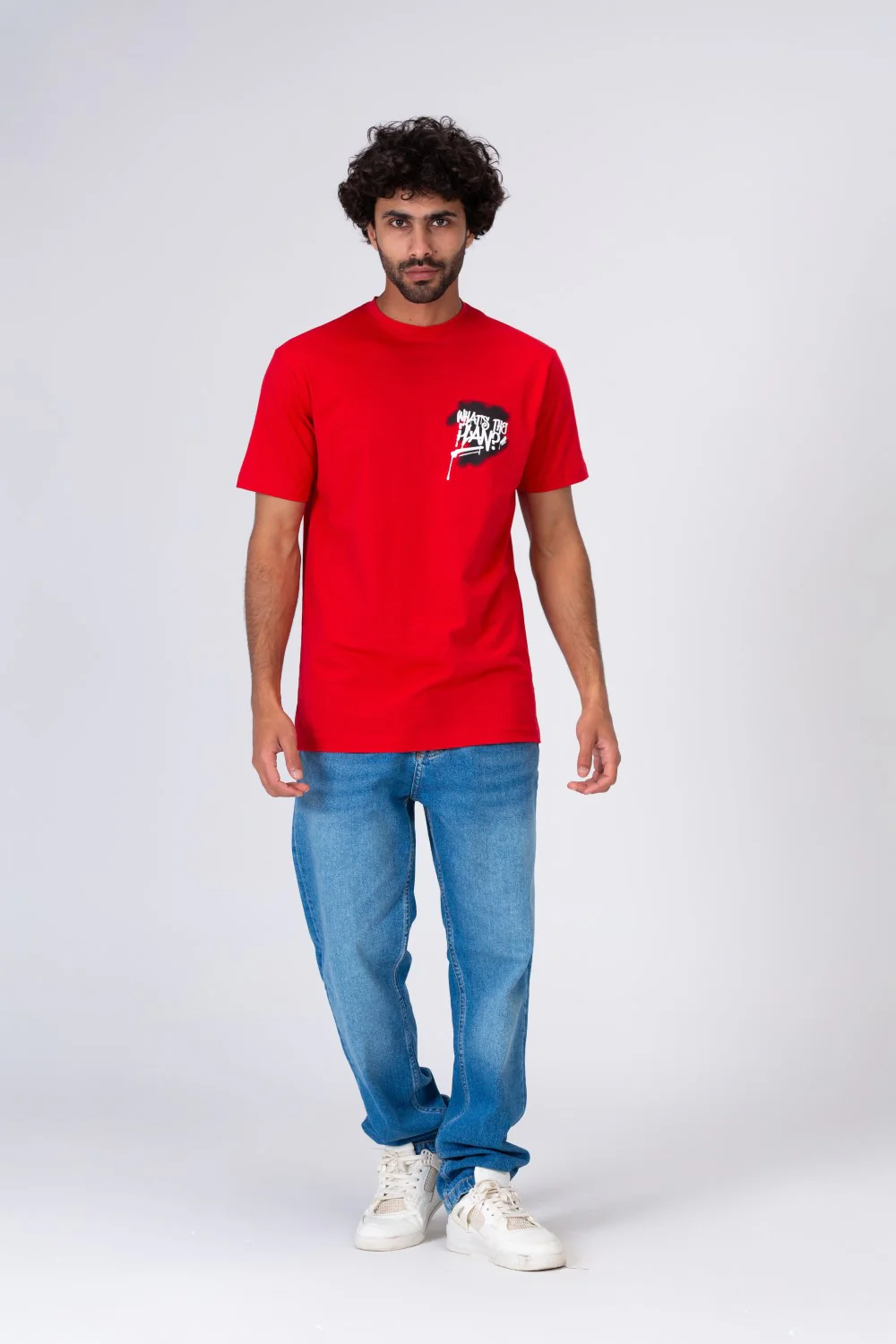 Mens Printed Half Sleeve T-shirt Made Of Cotton Material - Image 3