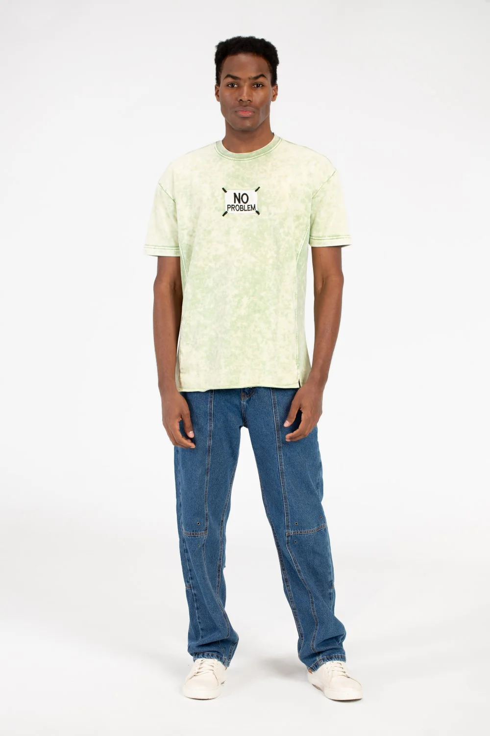 Men's Printed Half Sleeve Washed T-Shirt - Image 12