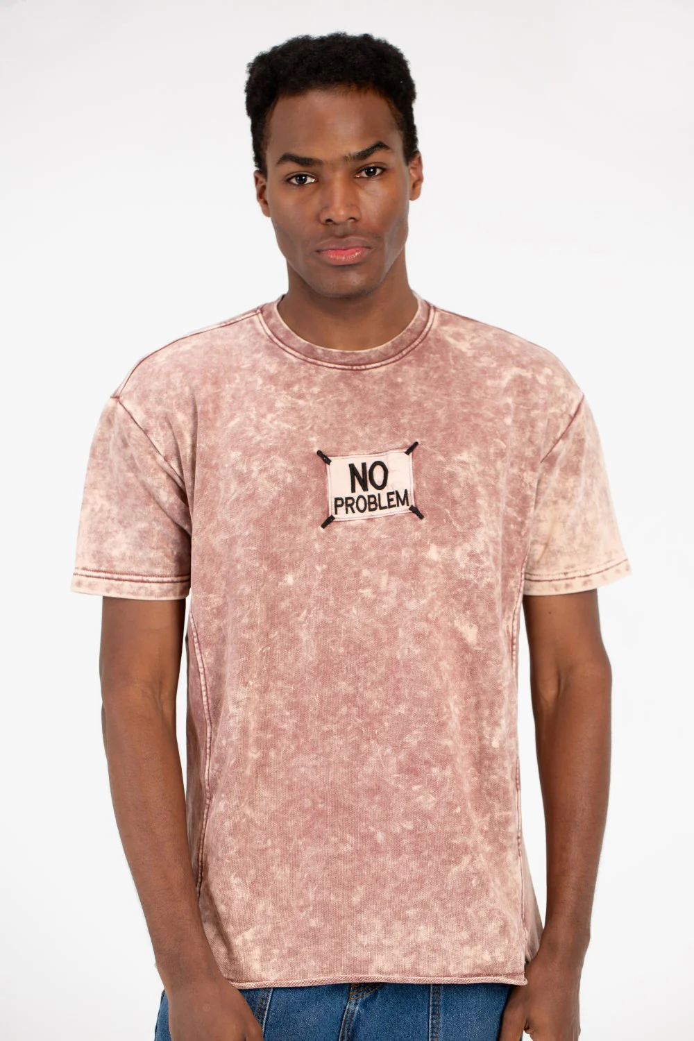 Men's Printed Half Sleeve Washed T-Shirt - Image 5