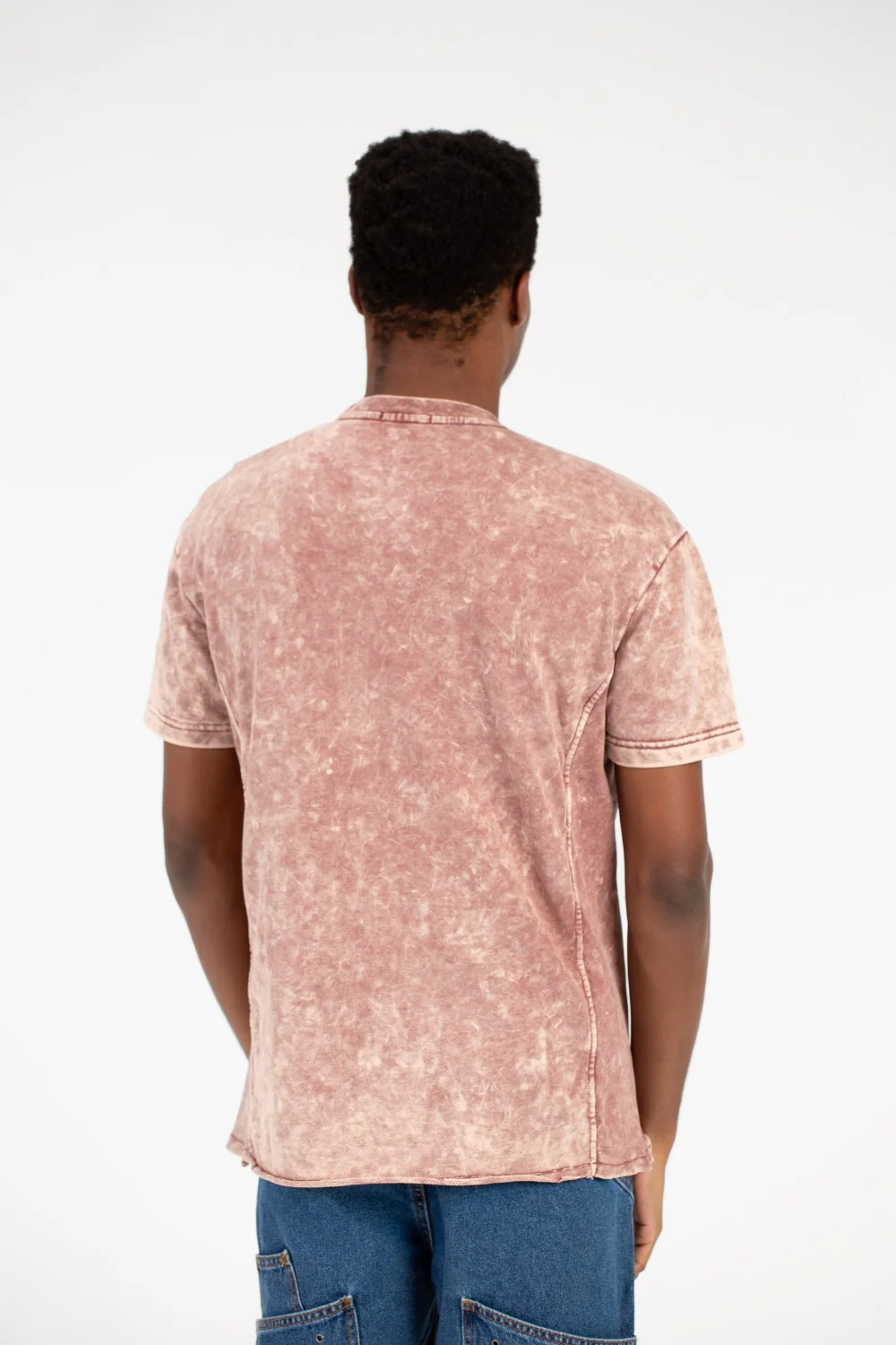 Men's Printed Half Sleeve Washed T-Shirt - Image 6