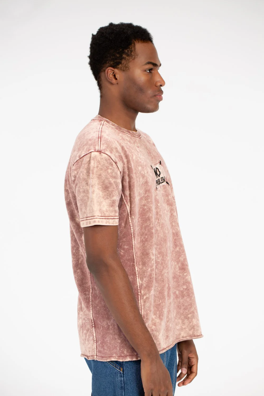 Men's Printed Half Sleeve Washed T-Shirt - Image 7