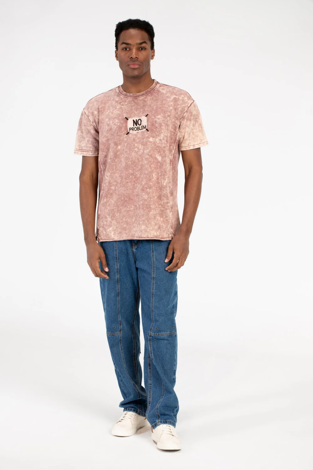 Men's Printed Half Sleeve Washed T-Shirt - Image 8