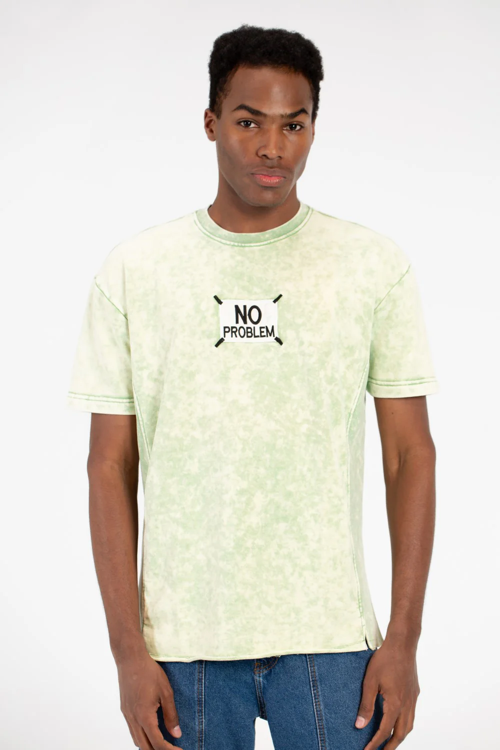 Men's Printed Half Sleeve Washed T-Shirt - Image 9