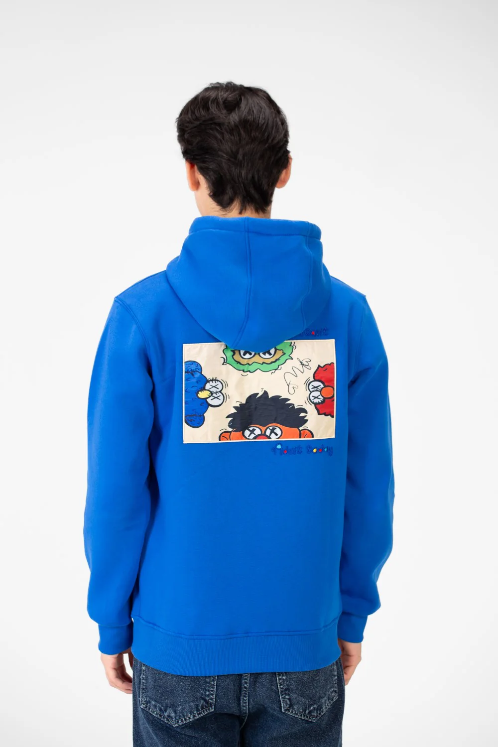 Men's Printed Hood Sweatshirt With Full Zipper Closure - Image 6