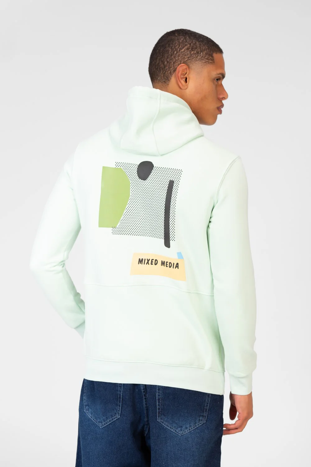 Men's Printed Hooded Sweatshirt With Front Pocket 1 - Image 10