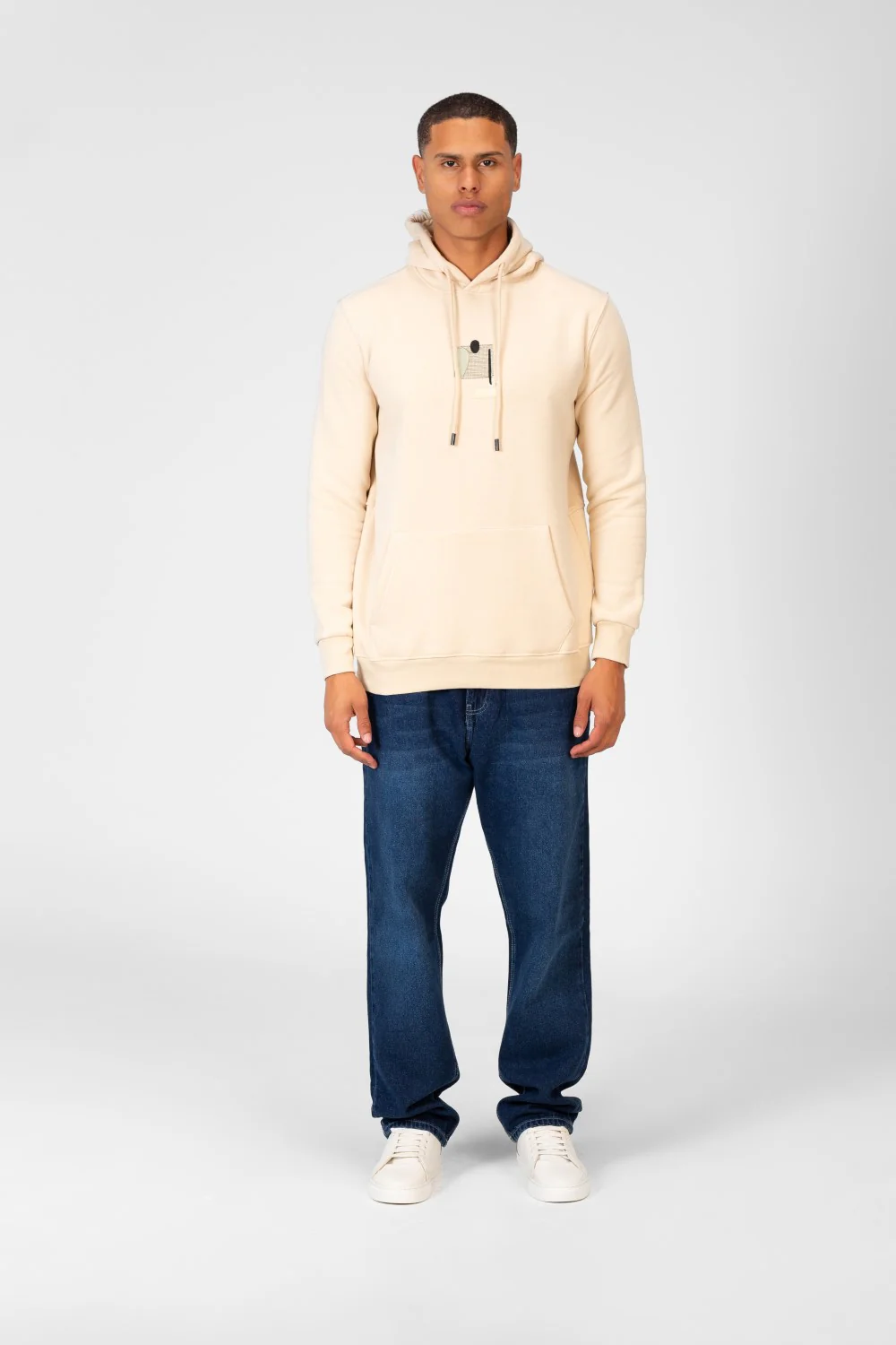 Men's Printed Hooded Sweatshirt With Front Pocket 1 - Image 4