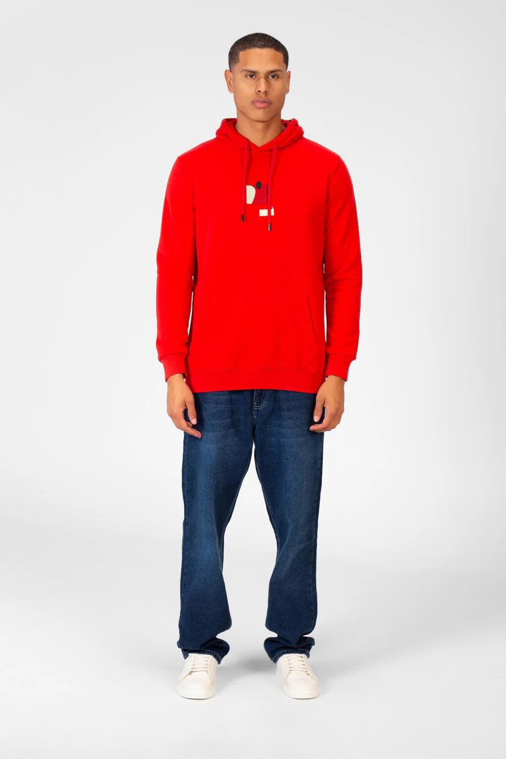 Men's Printed Hooded Sweatshirt With Front Pocket 1 - Image 8