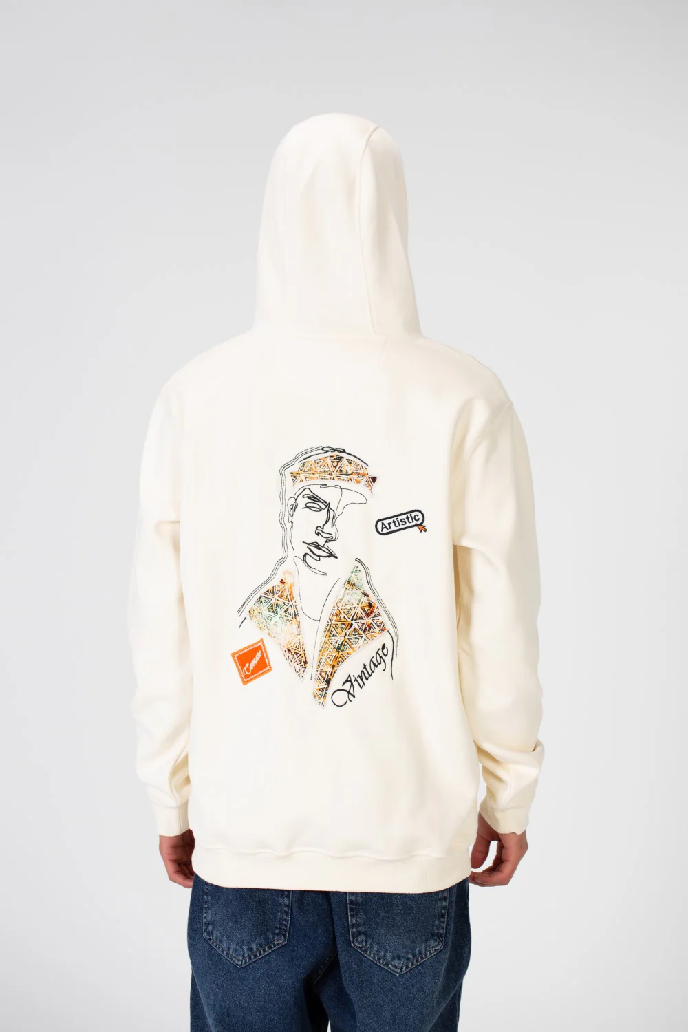 Men's printed hooded Sweatshirt with front pocket - Image 11