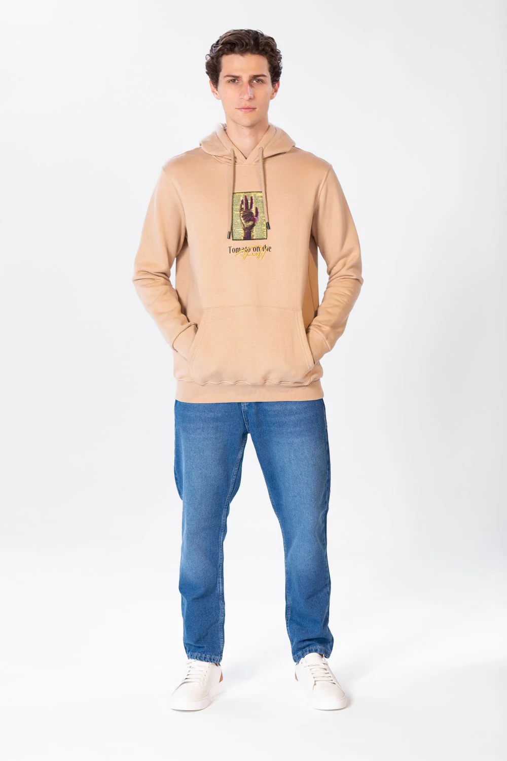Men's Printed Hoodie Sweatshirt In Comfortable Cut - Image 3