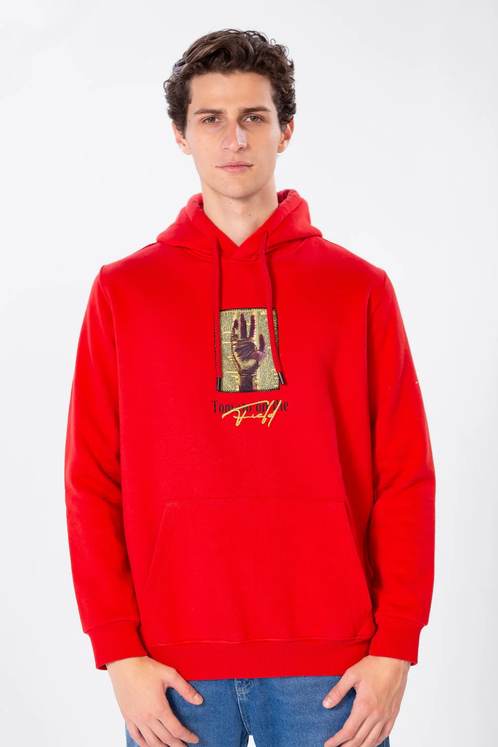 Men's Printed Hoodie Sweatshirt In Comfortable Cut - Image 4