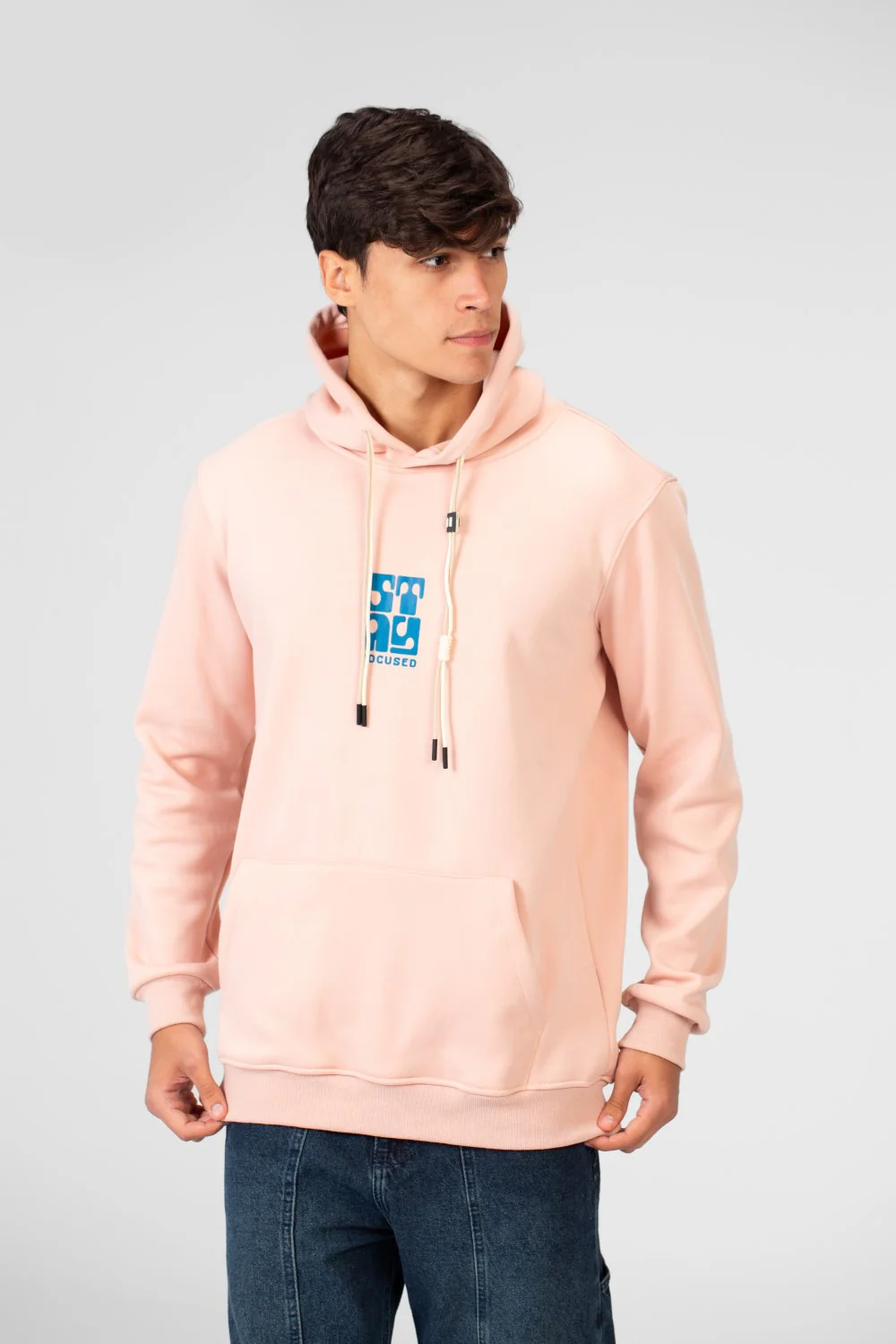 Men's Printed Hoodie Sweatshirt With Front Pocket In Practical Material - Image 5