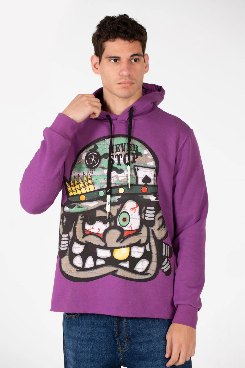 Men's Printed Long Sleeve Hoodie Sweatshirt - Image 5