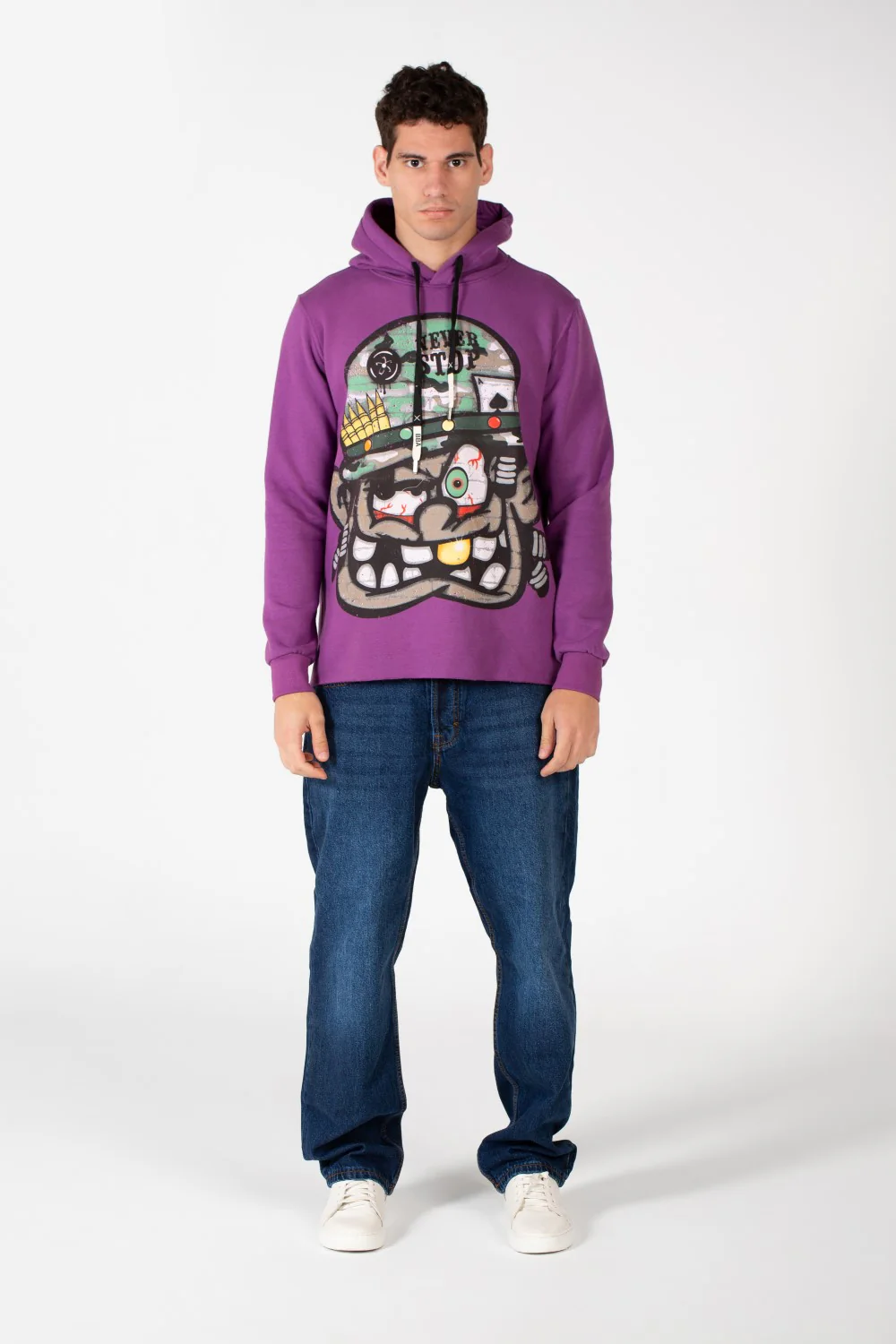 Men's Printed Long Sleeve Hoodie Sweatshirt - Image 8