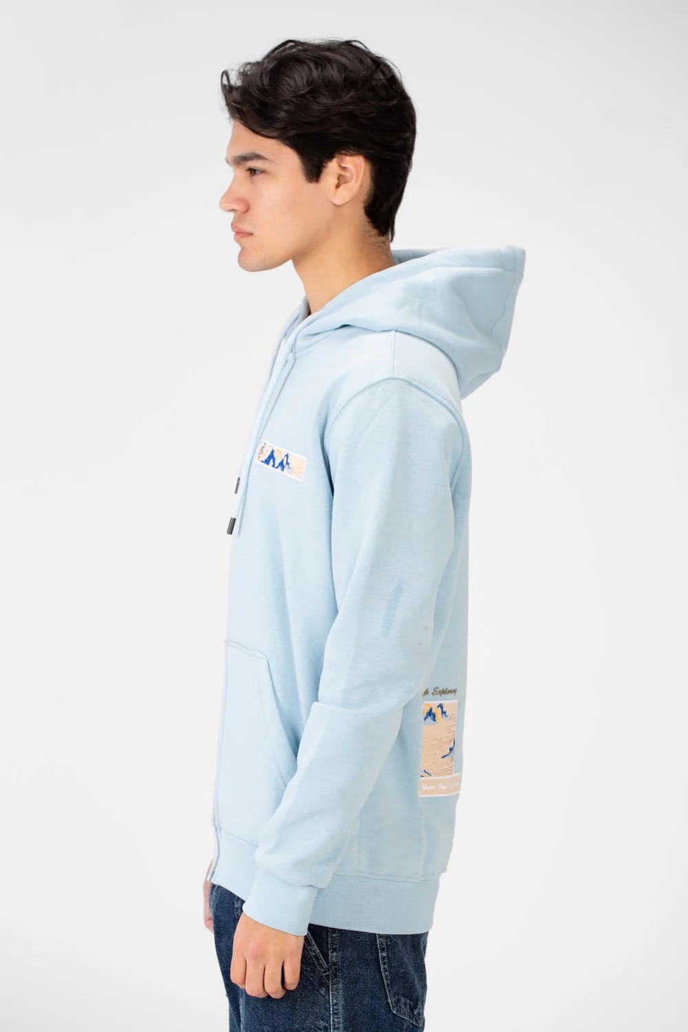 Men's Printed Long Sleeves Hooded Sweatshirt - Image 3