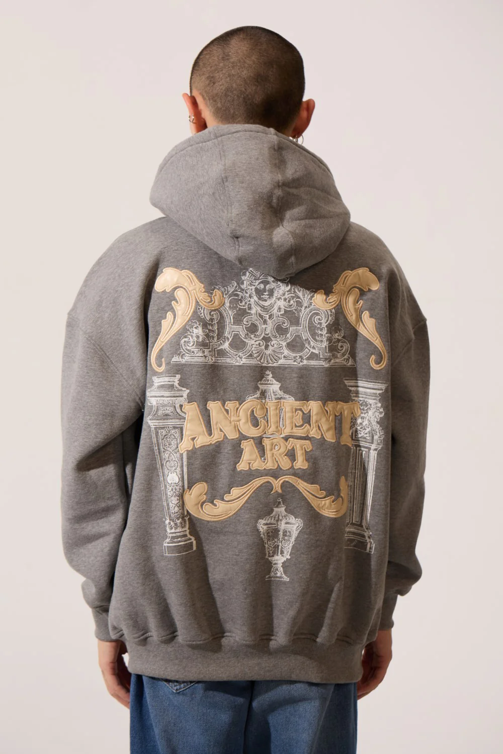 Men's Printed Long Sleeves Slim Fit Hood Sweatshirt With Front Kangaroo Pocket - Image 2