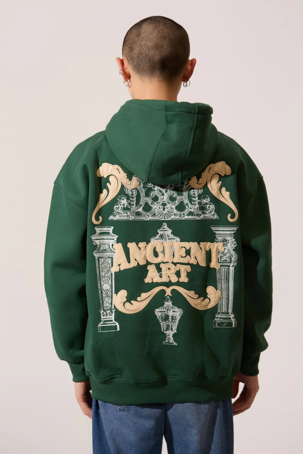 Men's Printed Long Sleeves Slim Fit Hood Sweatshirt With Front Kangaroo Pocket - Image 6