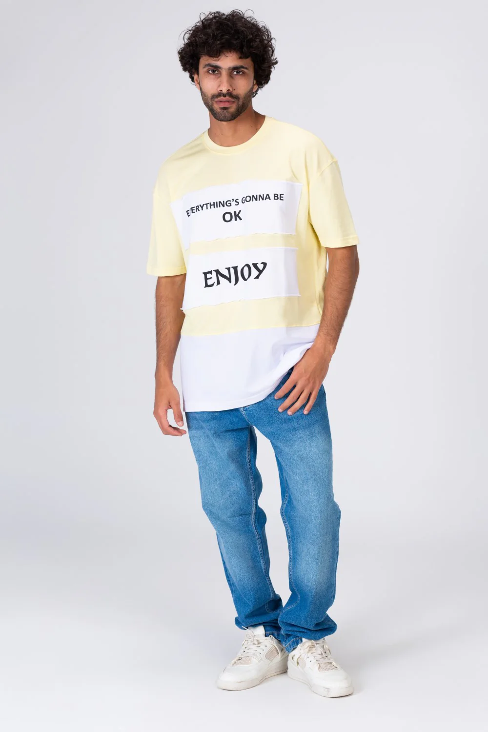 Mens Printed Long T-shirt With Unique Cut - Image 10