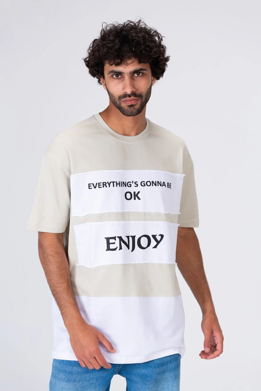 Mens Printed Long T-shirt With Unique Cut - Image 6