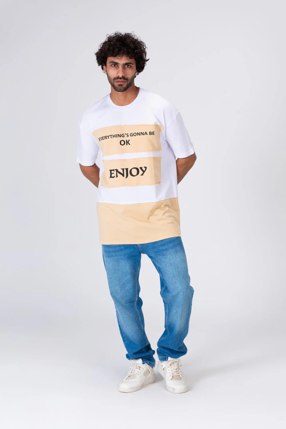 Mens Printed Long T-shirt With Unique Cut - Image 7