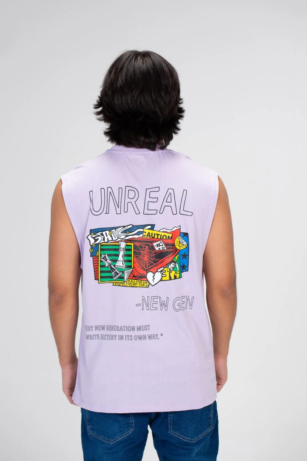 Men's Printed On The Front And Back Cut T-shirt With Summer Material And Colors - Image 5