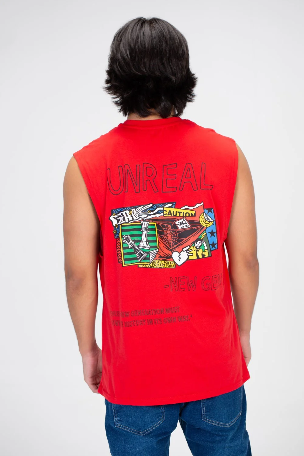 Men's Printed On The Front And Back Cut T-shirt With Summer Material And Colors - Image 8