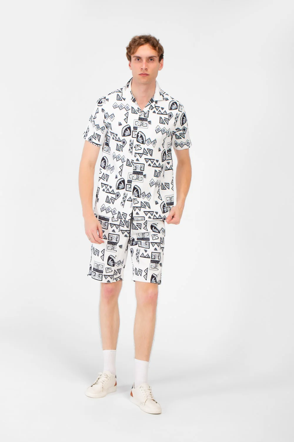 Men's Printed Outfit Set - Polyester - Image 12