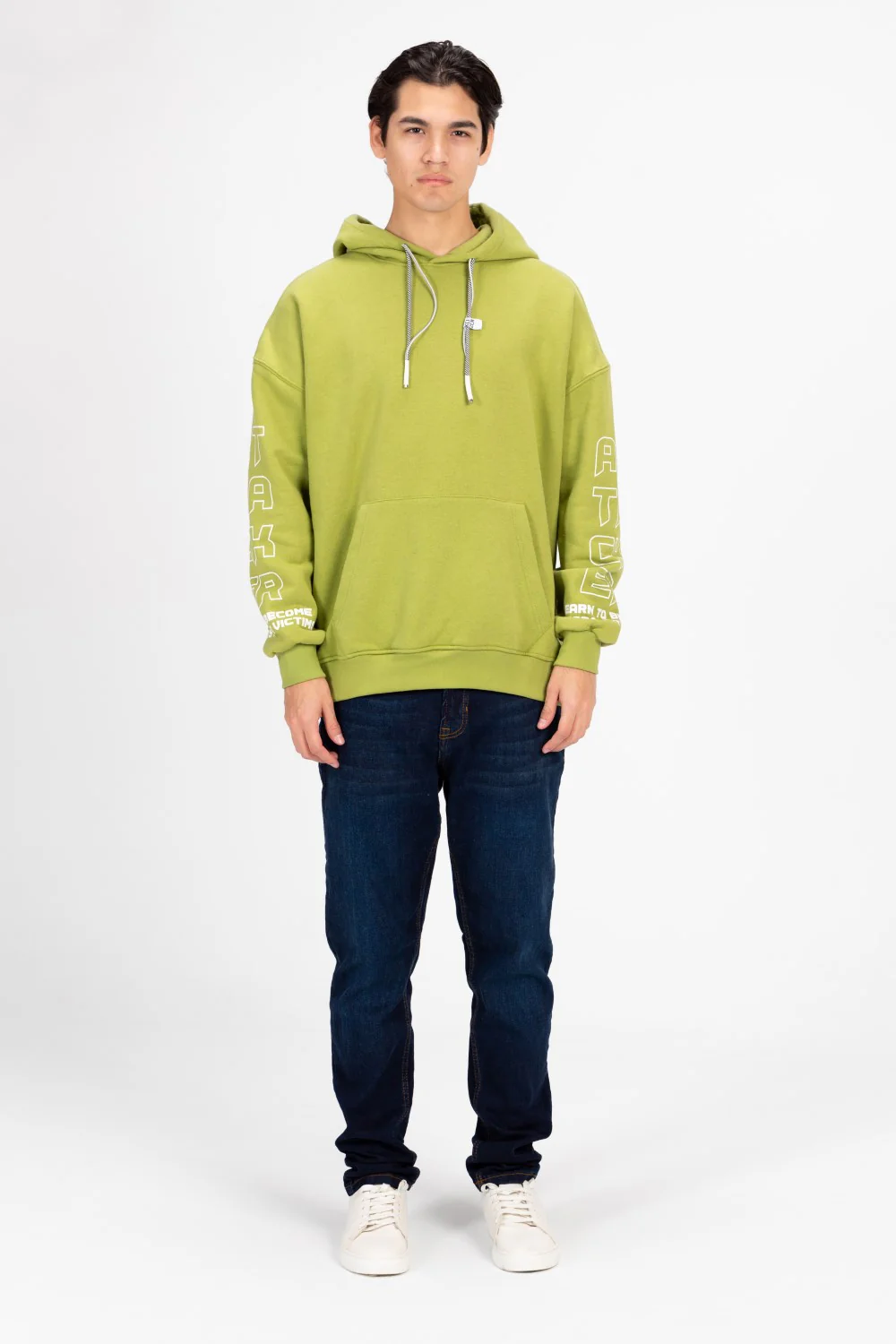 Men's Printed Oversized Hood Sweatshirt - Image 8