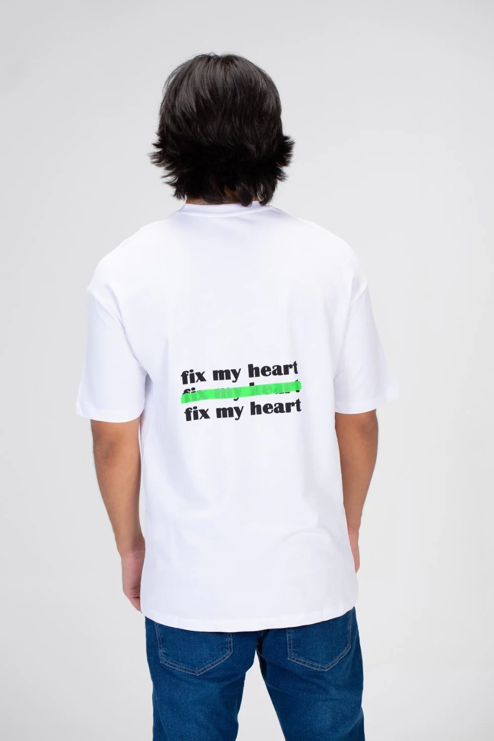 Men's printed Oversized T-shirt With Short Sleeves Made Of Summer Melton Material - Image 8