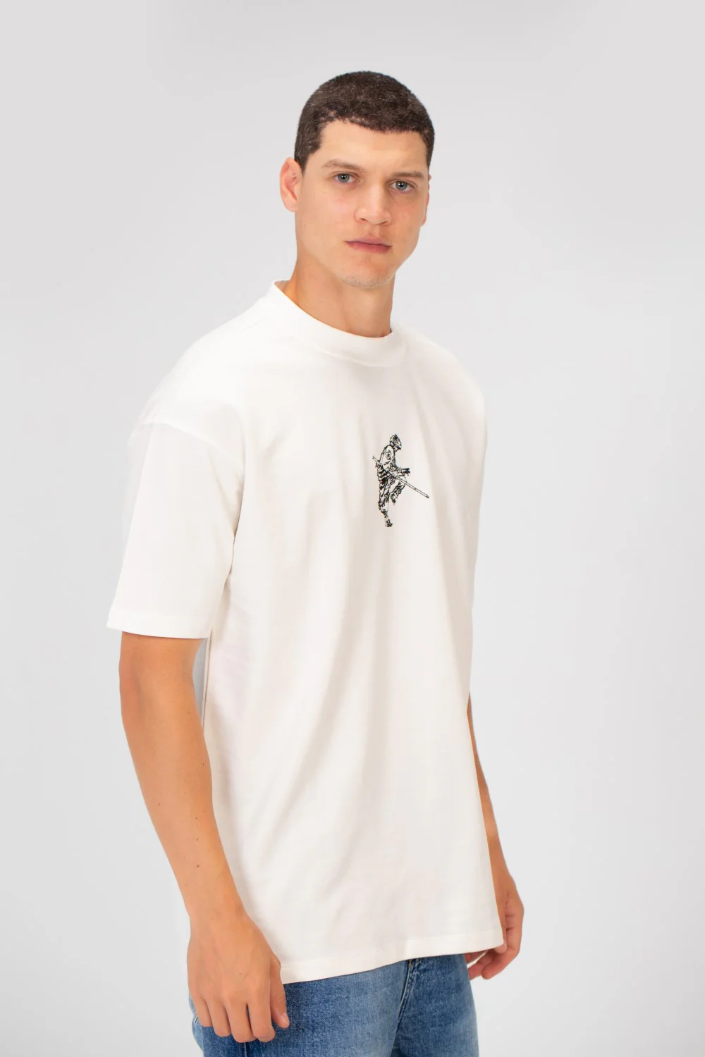 Men's Printed Regular Fit Summer Melton Crew Neck Half Sleeve T-Shirt - Image 11