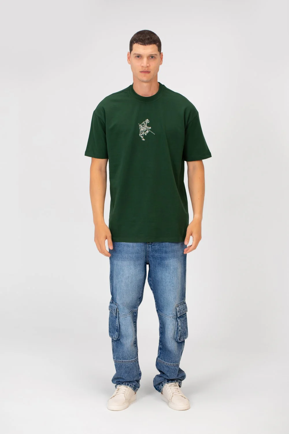 Men's Printed Regular Fit Summer Melton Crew Neck Half Sleeve T-Shirt - Image 4