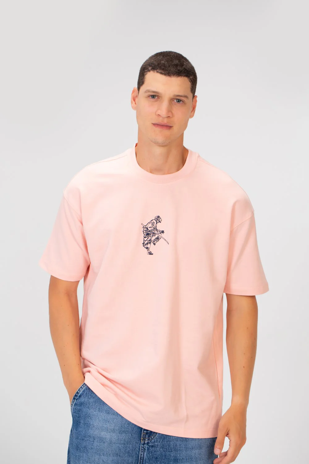 Men's Printed Regular Fit Summer Melton Crew Neck Half Sleeve T-Shirt - Image 5