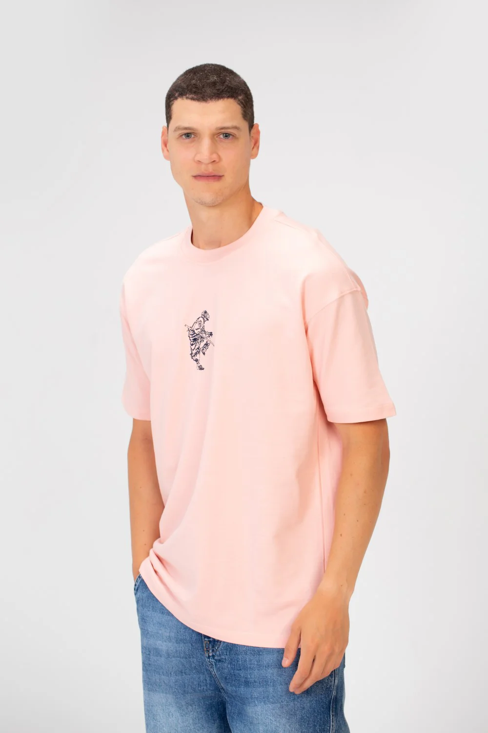 Men's Printed Regular Fit Summer Melton Crew Neck Half Sleeve T-Shirt - Image 7