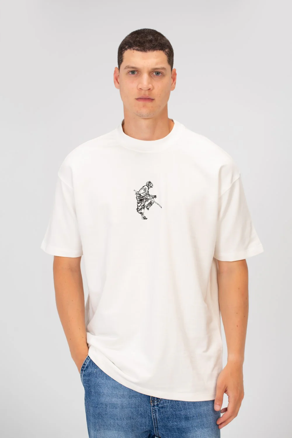 Men's Printed Regular Fit Summer Melton Crew Neck Half Sleeve T-Shirt - Image 9