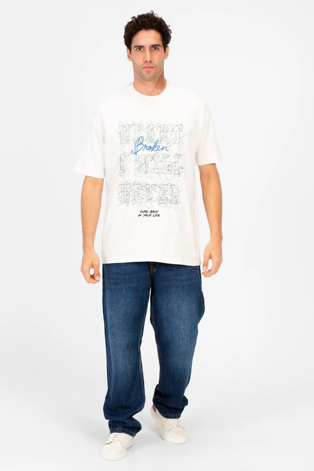 Men's Printed Round Neck Half Sleeve T-shirt - Image 12